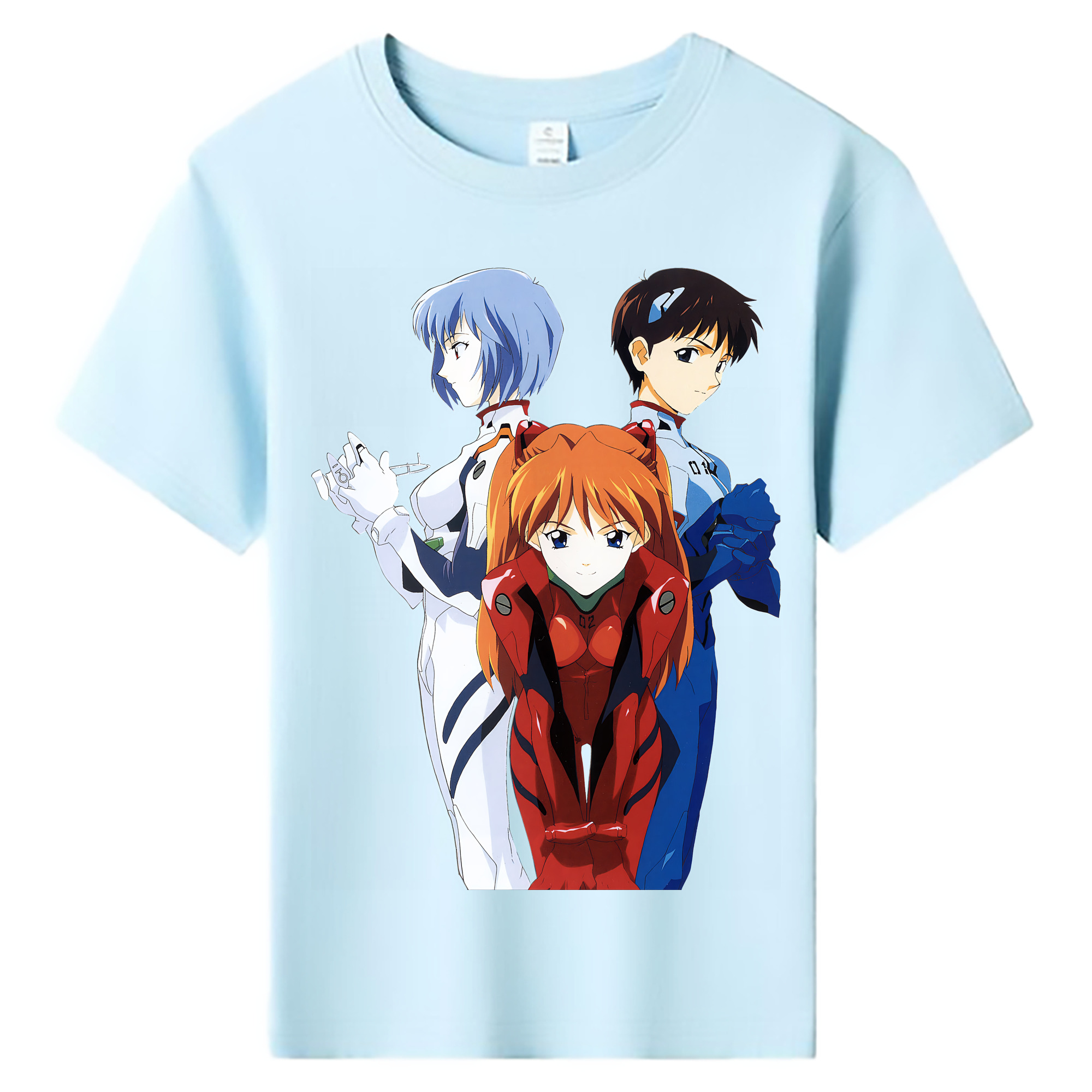 （画像用） EVA 新世紀エヴァンゲリオン 綿100％キッズTシャツ（フロントプリント）